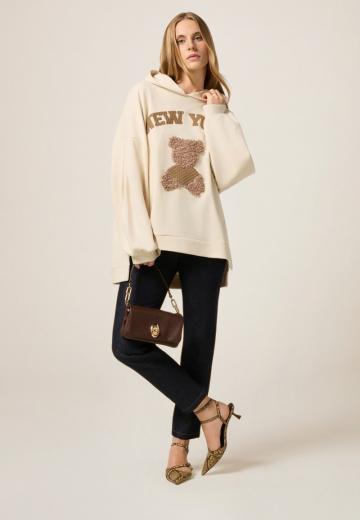 Пуловер с капюшоном