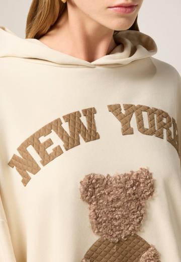 Пуловер с капюшоном