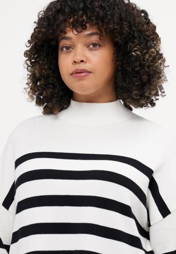 Пуловер в полоску