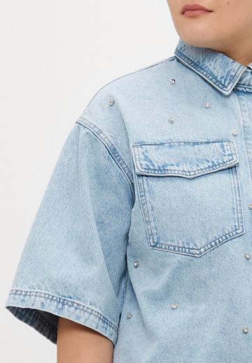 Джинсовая блузка