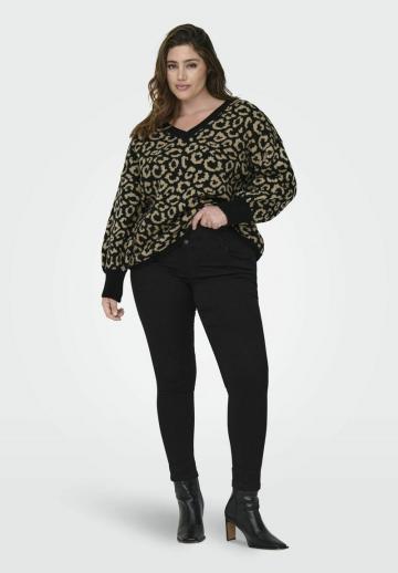 Пуловер с вырезом V