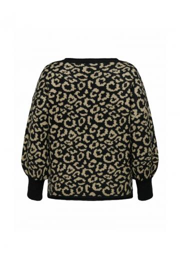 Пуловер с вырезом V