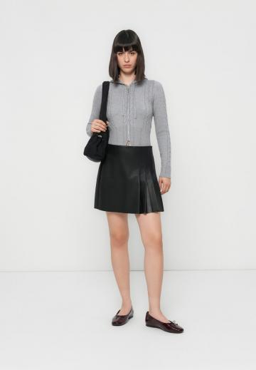 Кожаная юбка