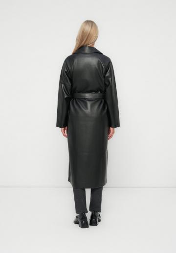 Пальто из искусственной кожи