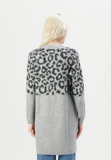 Жаккардовая вязаная кофта