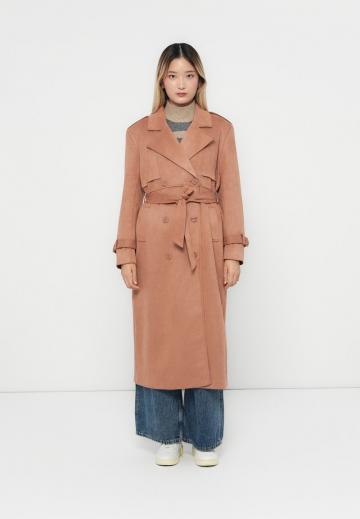 Пальто из искусственной кожи