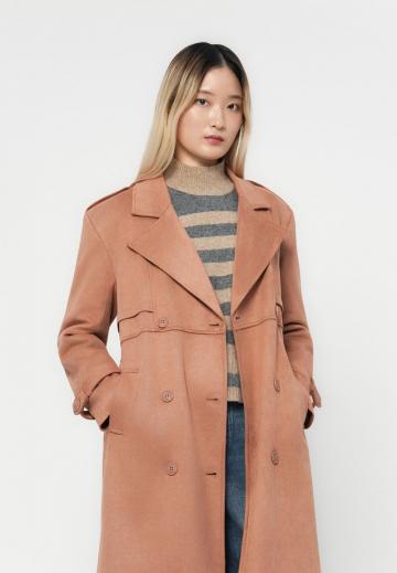 Пальто из искусственной кожи