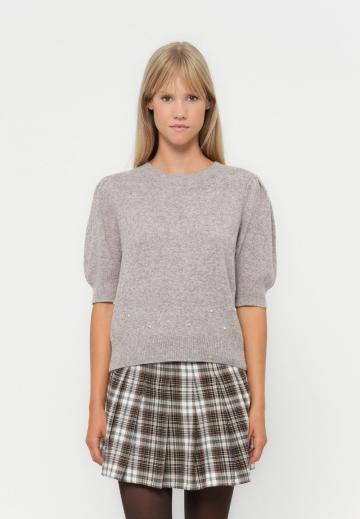 Пуловер с коротким рукавом