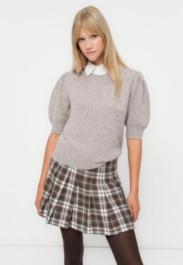 Пуловер с коротким рукавом