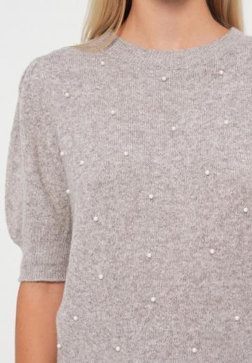 Пуловер с коротким рукавом