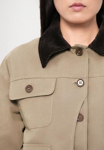 Куртка с накладнымит карманами