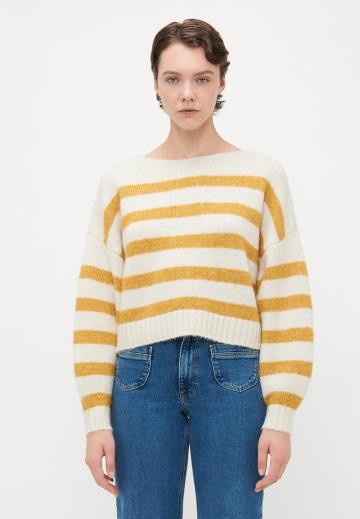 Пуловер в полоску