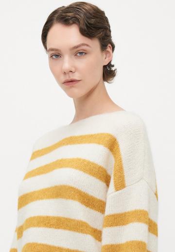 Пуловер в полоску