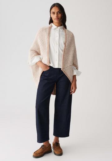 Жаккардовая вязаная кофта