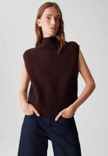 Пуловер без рукавов