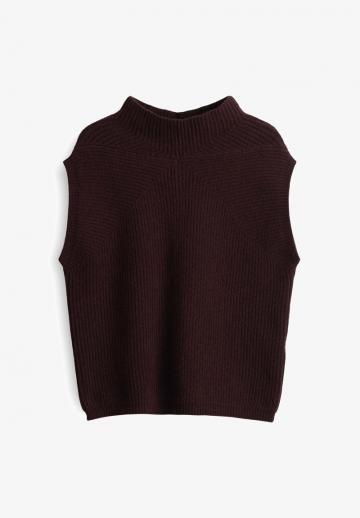 Пуловер без рукавов