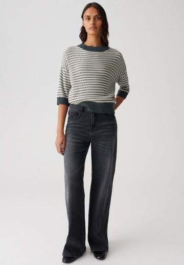 Пуловер с рукавом три четверти