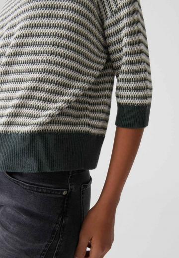 Пуловер с рукавом три четверти