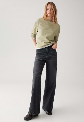 Пуловер с рукавом три четверти