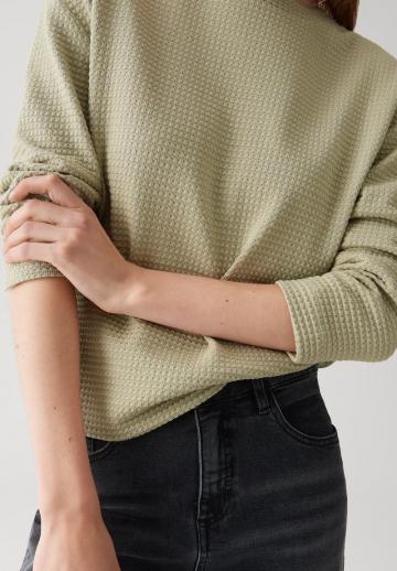 Пуловер с рукавом три четверти