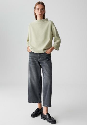 Пуловер с рукавом три четверти