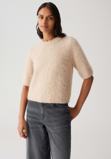 Пуловер с коротким рукавом