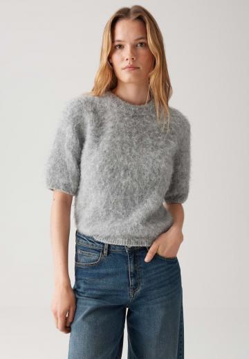 Пуловер с коротким рукавом