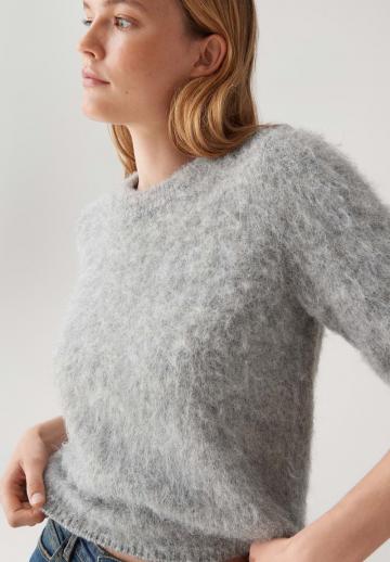 Пуловер с коротким рукавом