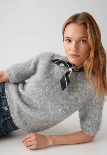 Пуловер с коротким рукавом