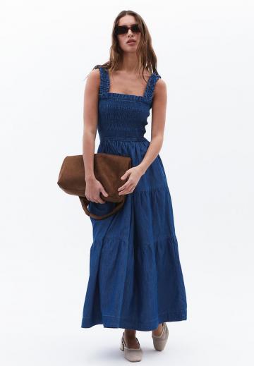 Джинсовое платье