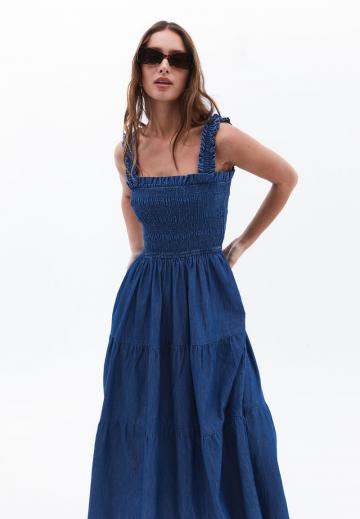 Джинсовое платье