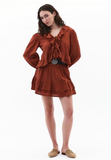 Юбка с воланами