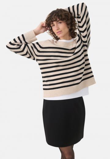 Пуловер в полоску