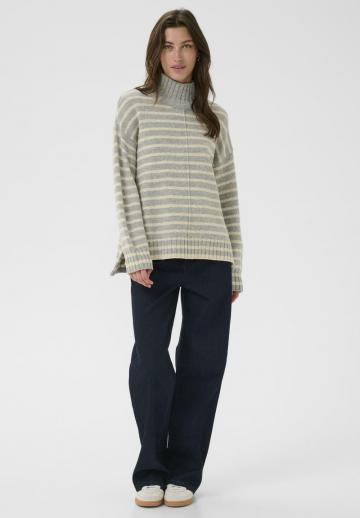 Пуловер в полоску