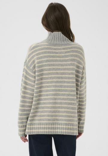 Пуловер в полоску