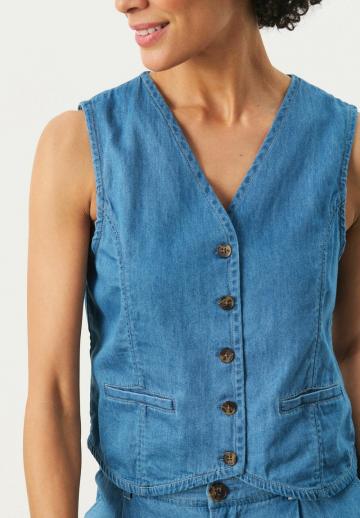 Джинсовая жилетка