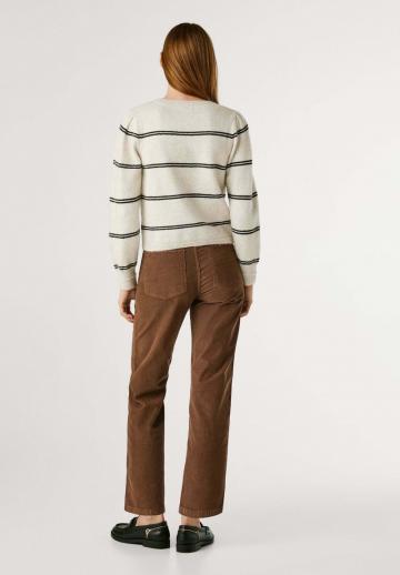 Пуловер в полоску