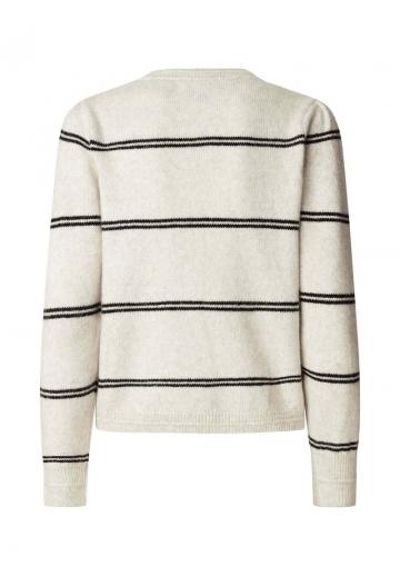 Пуловер в полоску