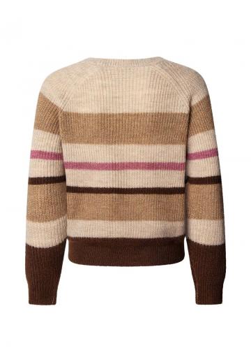 Пуловер в полоску