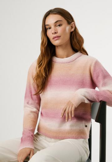 Пуловер в полоску