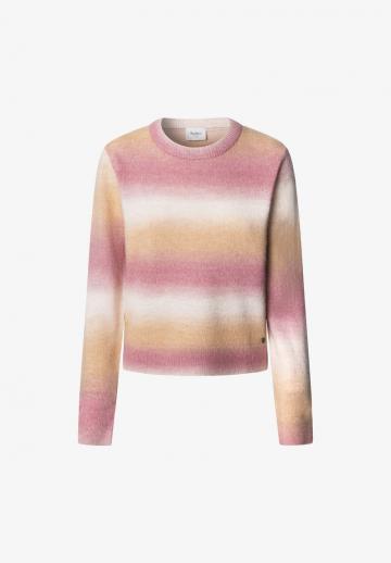 Пуловер в полоску