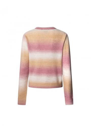 Пуловер в полоску