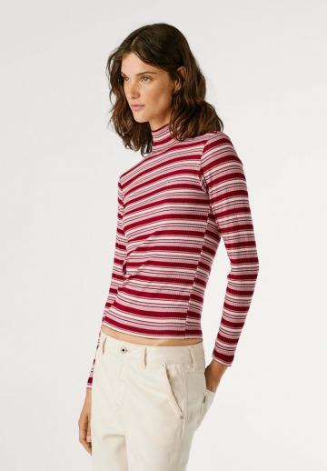 Пуловер в полоску