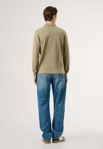 Поло с длинным рукавом