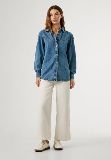 Джинсовая блузка