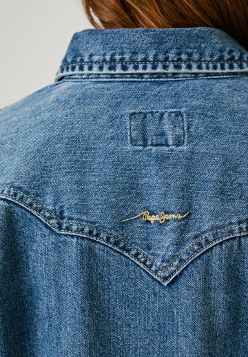 Джинсовая блузка