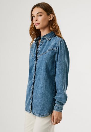Джинсовая блузка