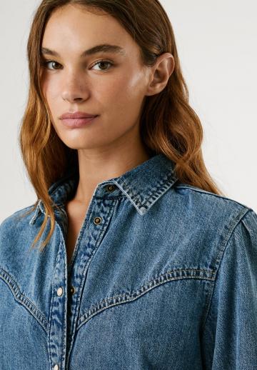 Джинсовая блузка