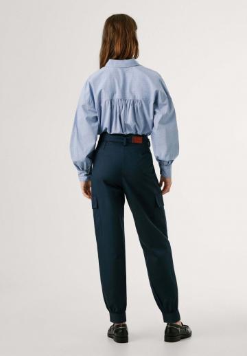 Брюки с накладными карманами