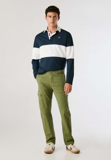 Брюки с накладными карманами